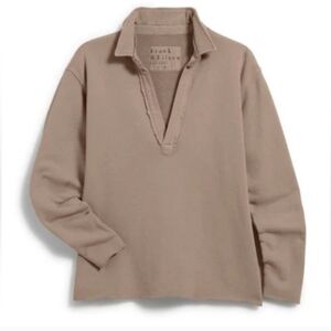 Frank & Eileen  Patrick Popover Henley Fleece In Toasted SzM